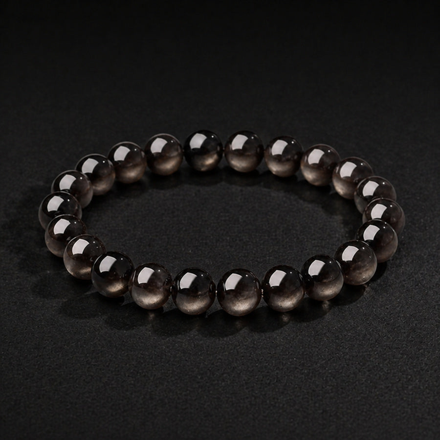 Silver Obsidian Bracelet I (8mm)