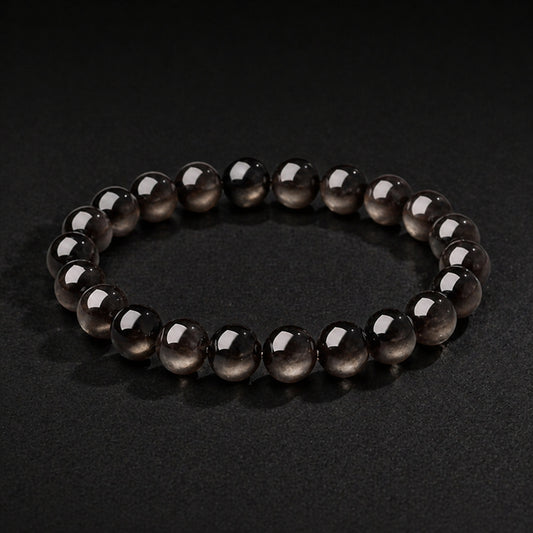 Silver Obsidian Bracelet I (8mm)